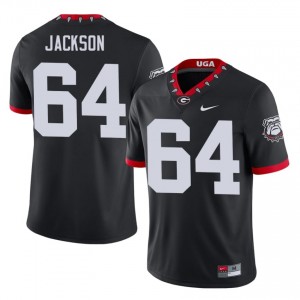 Dawgs Jahzare Jackson #64 Mascot 100th Anniversary Jersey | Collegiate Black Men Football Uniform 22860981