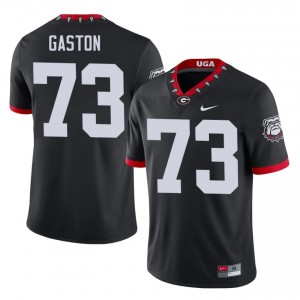 #73 Juan Gaston Black Dawgs Mascot 100th Anniversary Men Stitched Player Jersey | Exclusive Football Apparel 52098959