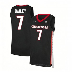 Black Justin Bailey #7 Georgia Men Basketball Gameday Jersey | NCAA Official Look 81149788