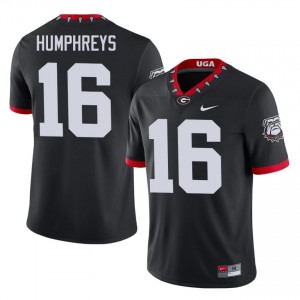 Black London Humphreys #16 Dawgs Men Football Mascot 100th Anniversary Gameday Jersey | NCAA Official Look 48327221