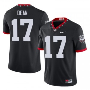 #17 Nakobe Dean Black Dawgs Mascot 100th Anniversary Men Stitched Player Jersey | Exclusive Football Apparel 67786508