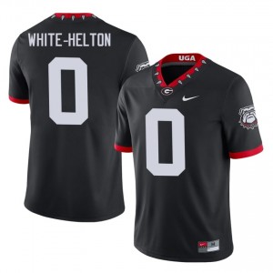 Sacovie White-Helton #0 Mascot 100th Anniversary Black Dawgs Men Football Player Jersey | Premium Stitched Edition 97009819
