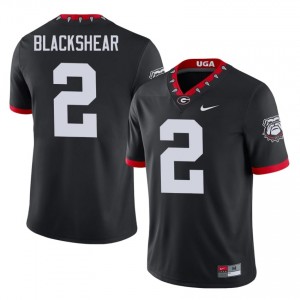Dawgs Thomas Blackshear #2 Mascot 100th Anniversary Jersey | Collegiate Black Men Football Uniform 12691852