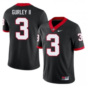 #3 Todd Gurley II Black UGA Men Stitched University Jersey | Exclusive Football Apparel 29770633
