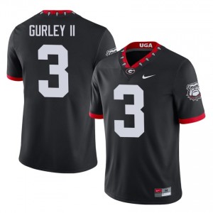 Dawgs Todd Gurley II #3 Mascot 100th Anniversary Jersey | Collegiate Black Men Football Uniform 54138016
