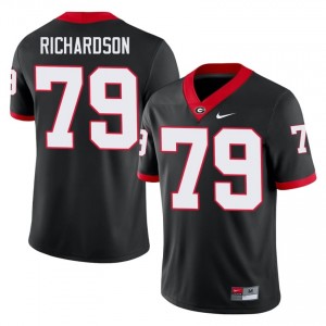 #79 TyQuez Richardson Black UGA Men Stitched University Jersey | Exclusive Football Apparel 14031334