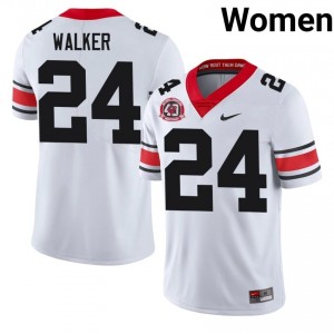 Georgia Bo Walker #24 1980 National Champions 40th Anniversary Jersey | Collegiate White Women Football Uniform 65308850