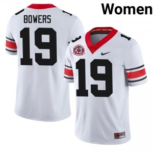 White Brock Bowers #19 Georgia Women Football 1980 National Champions 40th Anniversary Gameday Jersey | NCAA Official Look 71967393