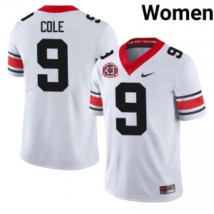 White Chris Cole #9 Georgia Women Football 1980 National Champions 40th Anniversary Gameday Jersey | NCAA Official Look 25270591