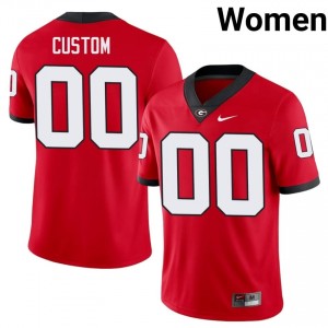 #00 Custom Red Georgia Bulldogs Women Stitched High School Jersey | Exclusive Football Apparel 42895447