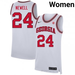 UGA Jaden Newell #24 Team Jersey | Collegiate White Women Basketball Uniform 13595834