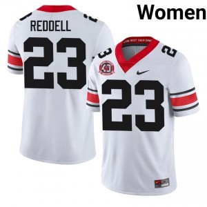#23 Jaden Reddell White Georgia 1980 National Champions 40th Anniversary Women Stitched NCAA Jersey | Exclusive Football Apparel 41996289