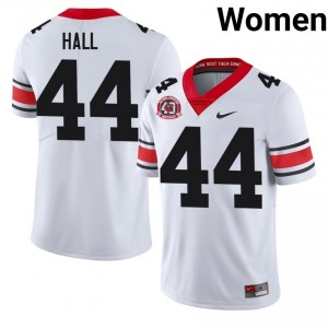Georgia Jordan Hall #44 1980 National Champions 40th Anniversary Jersey | Collegiate White Women Football Uniform 70003498