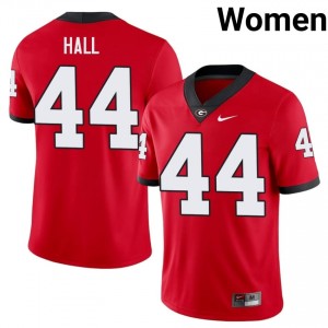 Jordan Hall #44 Red Georgia Bulldogs Women Football High School Jersey | Premium Stitched Edition 92965943