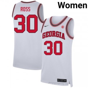 Georgia Jordan Ross #30 Team Jersey | Collegiate White Women Basketball Uniform 47303765