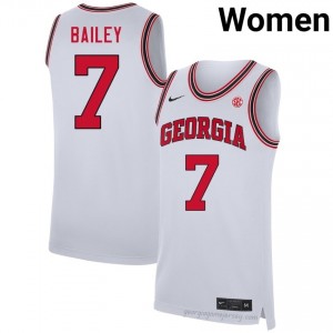 Georgia Justin Bailey #7 Team Jersey | Collegiate White Women Basketball Uniform 27572438