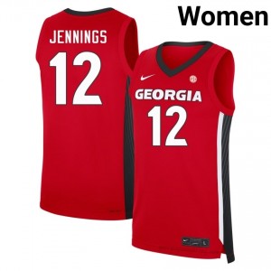 Markel Jennings #12 Red Dawgs Women Basketball Jersey | Premium Stitched Edition 79935917