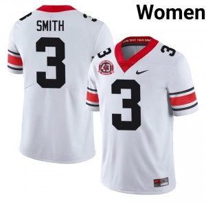 Georgia Roquan Smith #3 1980 National Champions 40th Anniversary Jersey | Collegiate White Women Football Uniform 81956392