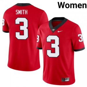 Roquan Smith #3 Red Georgia Bulldogs Women Football High School Jersey | Premium Stitched Edition 50611354