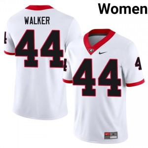 UGA Bulldogs Travon Walker #44 Jersey | Collegiate White Women Football Uniform 32049189