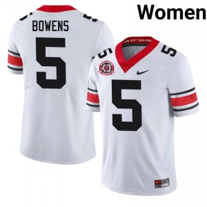 #5 Chauncey Bowens White Georgia 1980 National Champions 40th Anniversary Women Stitched NCAA Jersey | Exclusive Football Apparel 56195858