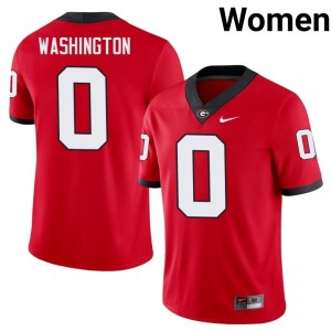 Darnell Washington #0 Red Georgia Bulldogs Women Football High School Jersey | Premium Stitched Edition 56086993