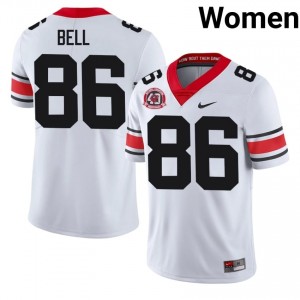 Dillon Bell #86 1980 National Champions 40th Anniversary White Georgia Women Football NCAA Jersey | Premium Stitched Edition 86777359