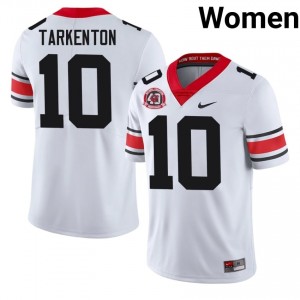 White Fran Tarkenton #10 Georgia Women Football 1980 National Champions 40th Anniversary Gameday Jersey | NCAA Official Look 33386064
