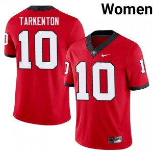 Georgia Bulldogs Fran Tarkenton #10 Jersey | Collegiate Red Women Football Uniform 39634674