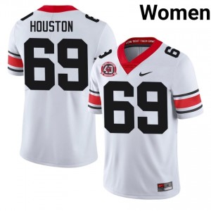 #69 Graham Houston White Georgia 1980 National Champions 40th Anniversary Women Stitched NCAA Jersey | Exclusive Football Apparel 97755499