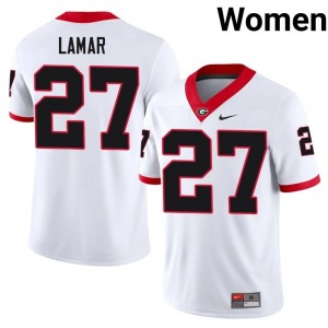 #27 Jae Lamar White UGA Bulldogs Women Stitched College Jersey | Exclusive Football Apparel 10756044