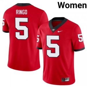 Kelee Ringo #5 Red Georgia Bulldogs Women Football High School Jersey | Premium Stitched Edition 72256092