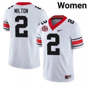 White Kendall Milton #2 Georgia Women Football 1980 National Champions 40th Anniversary Gameday Jersey | NCAA Official Look 72013439