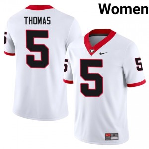 White Noah Thomas #5 UGA Bulldogs Women Football Gameday Jersey | NCAA Official Look 56582271