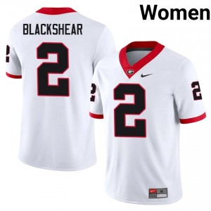 #2 Thomas Blackshear White UGA Bulldogs Women Stitched College Jersey | Exclusive Football Apparel 58654172