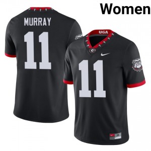 Aaron Murray #11 Mascot 100th Anniversary Black Dawgs Women Football Player Jersey | Premium Stitched Edition 95679021