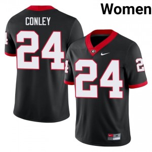 Braylon Conley #24 Black UGA Women Football University Jersey | Premium Stitched Edition 17124869