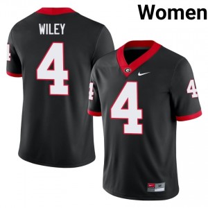 Black CJ Wiley #4 UGA Women Football Gameday Jersey | NCAA Official Look 65687827