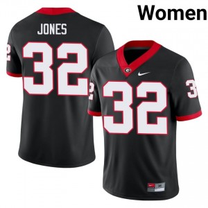 Black Cash Jones #32 UGA Women Football Gameday Jersey | NCAA Official Look 37141087
