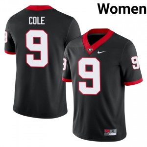 #9 Chris Cole Black UGA Women Stitched University Jersey | Exclusive Football Apparel 23987842