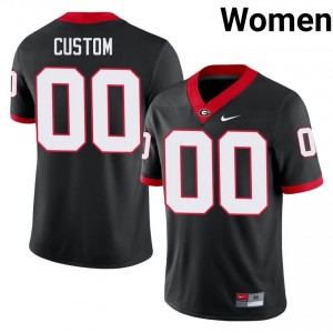 UGA Custom #00 Jersey | Collegiate Black Women Football Uniform 67962865
