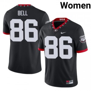 #86 Dillon Bell Black Dawgs Mascot 100th Anniversary Women Stitched Player Jersey | Exclusive Football Apparel 66146279