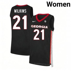 Black Dominique Wilkins #21 UGA Women Basketball Gameday Jersey | NCAA Official Look 98728019