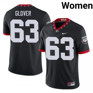 #63 Dontrell Glover Black Dawgs Mascot 100th Anniversary Women Stitched Player Jersey | Exclusive Football Apparel 93228557