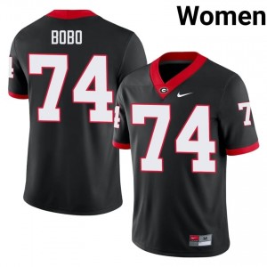 Black Drew Bobo #74 UGA Women Football Gameday Jersey | NCAA Official Look 64204057