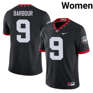 Ethan Barbour #9 Mascot 100th Anniversary Black Dawgs Women Football Player Jersey | Premium Stitched Edition 79751907