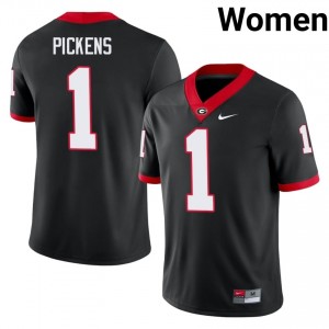 Black George Pickens #1 UGA Women Football Gameday Jersey | NCAA Official Look 14017968