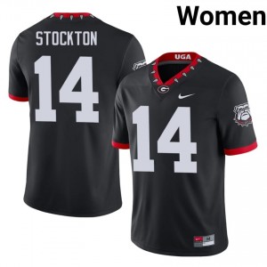 Black Gunner Stockton #14 Dawgs Women Football Mascot 100th Anniversary Gameday Jersey | NCAA Official Look 79519145