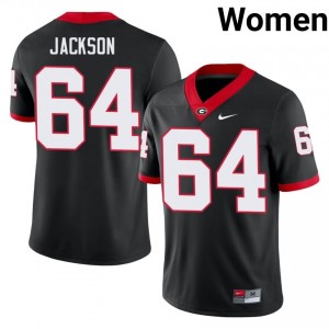 Black Jahzare Jackson #64 UGA Women Football Gameday Jersey | NCAA Official Look 59278847