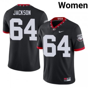 Jahzare Jackson #64 Mascot 100th Anniversary Black Dawgs Women Football Player Jersey | Premium Stitched Edition 74439571
